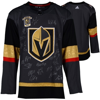 Vegas Golden Knights 2018 Western Conference Champions Team Signed Black Adidas Authentic Jersey Over 20 Signatures - LE /200 (Fanatics)